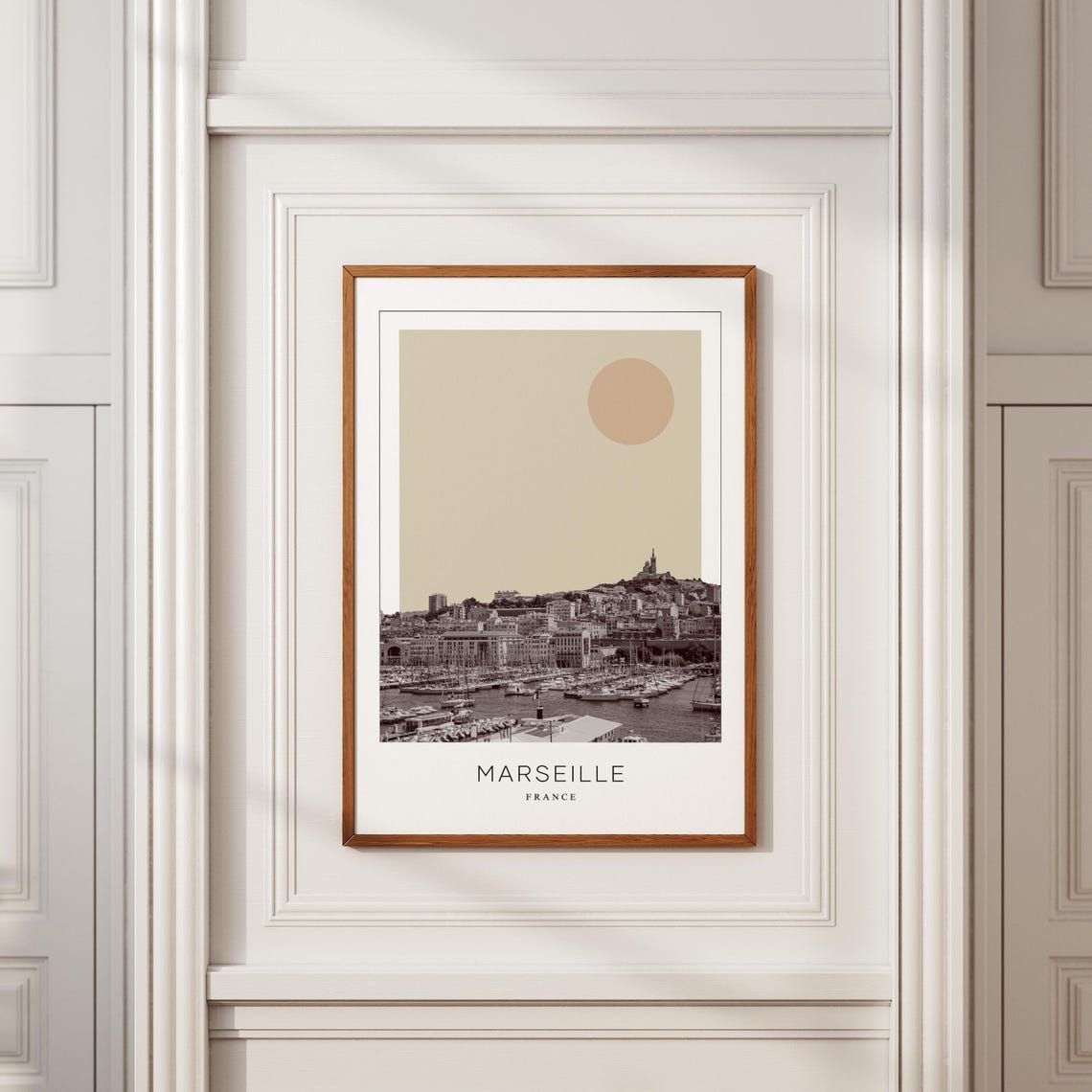 Marseille France Old Port Harbor View Minimalist Travel Poster - Image 2