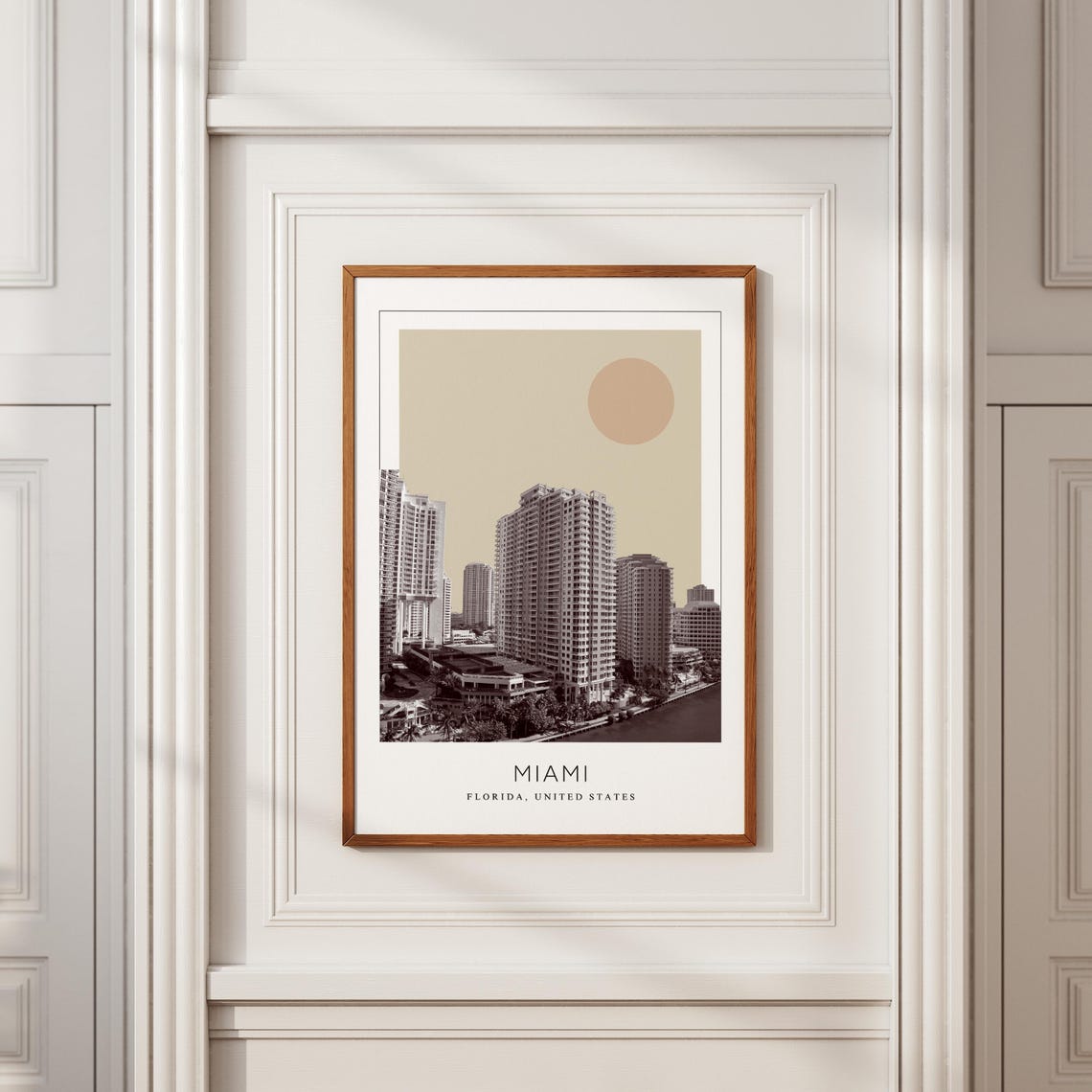 Miami Florida Waterfront High Rise Towers Along the Bay Poster - Image 2