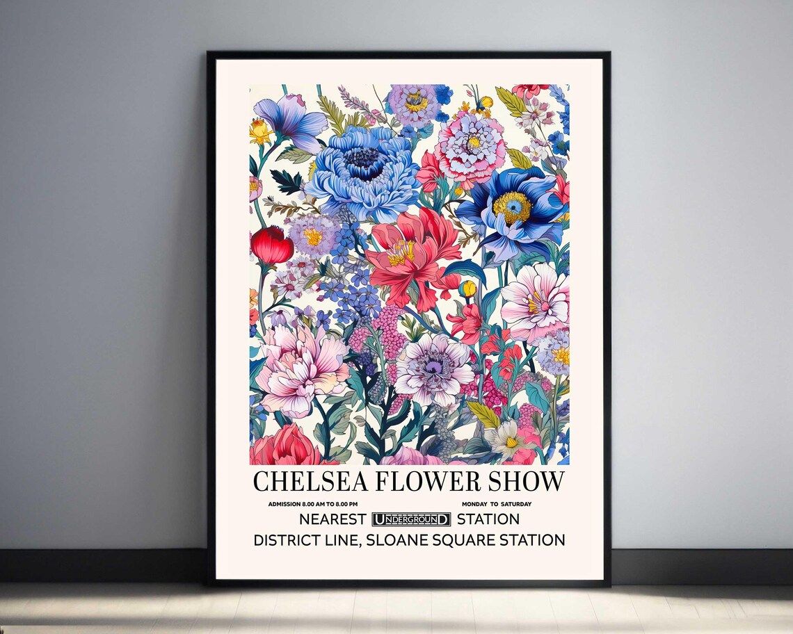 Chelsea Flower Show Vintage Botanical Art Print
