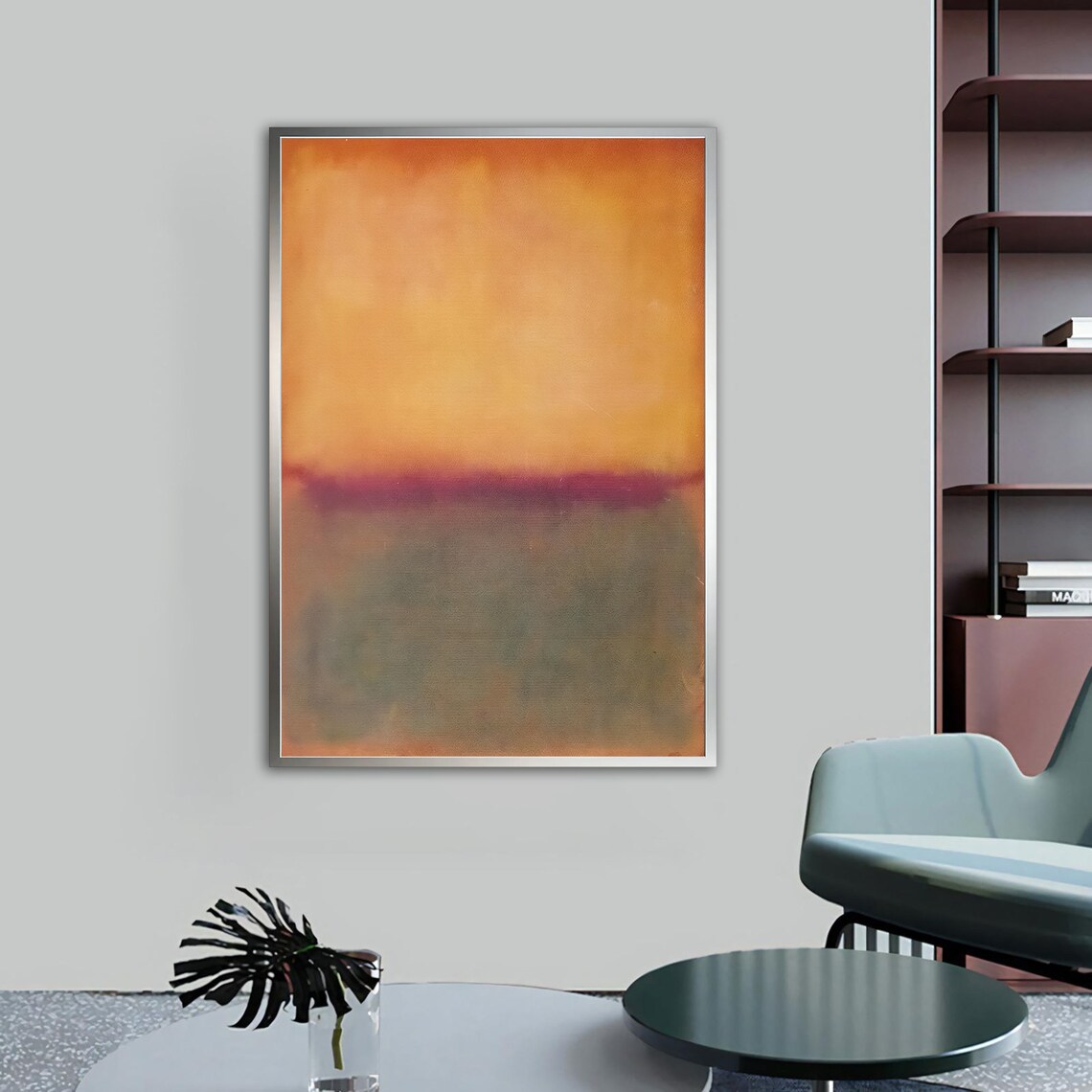 Mark Rothko-Inspired Yellow and Red Art Print - Image 4