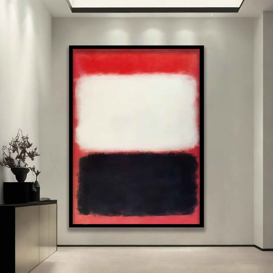Mark Rothko Red White Black Color Field Abstract Modern Art Poster - Image 3