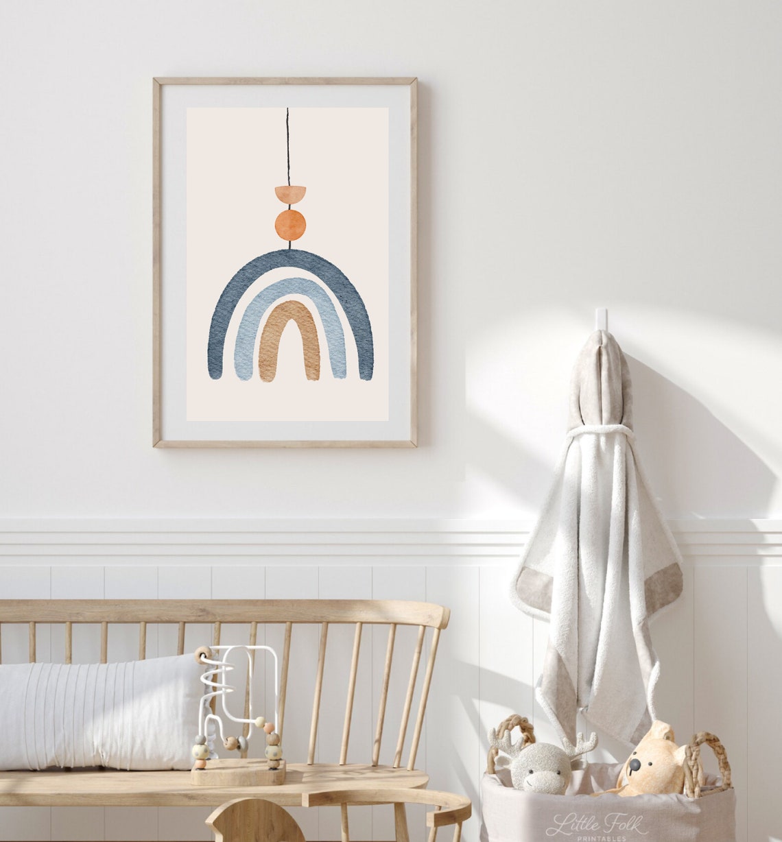 Minimalist Rainbow Art Print, Nursery Decor - Image 3
