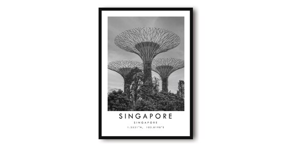 Singapore Minimalist Travel Poster Art Print