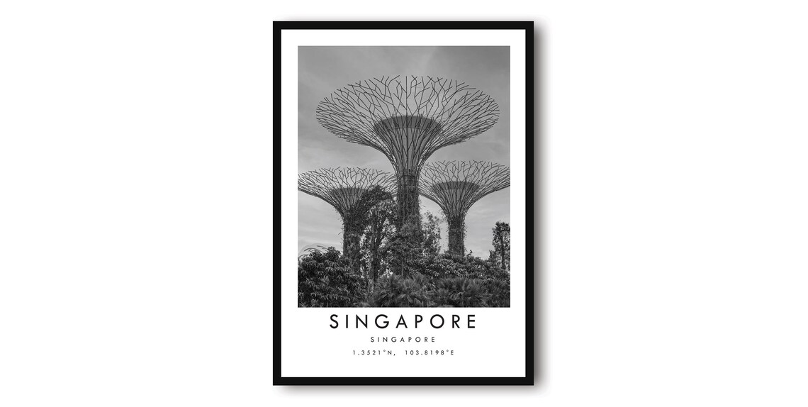 Singapore Minimalist Travel Poster Art Print