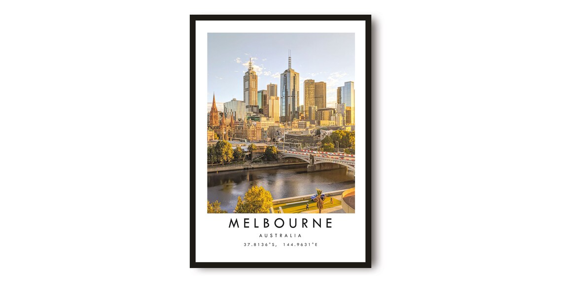 Melbourne Australia Wall Art Print