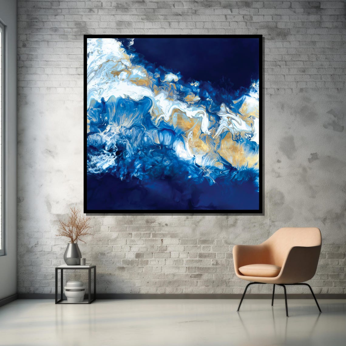 Abstract Ocean Art Bring The Serenity Of The Sea To Your Space With Bold Elegant Wall Decor - Image 5
