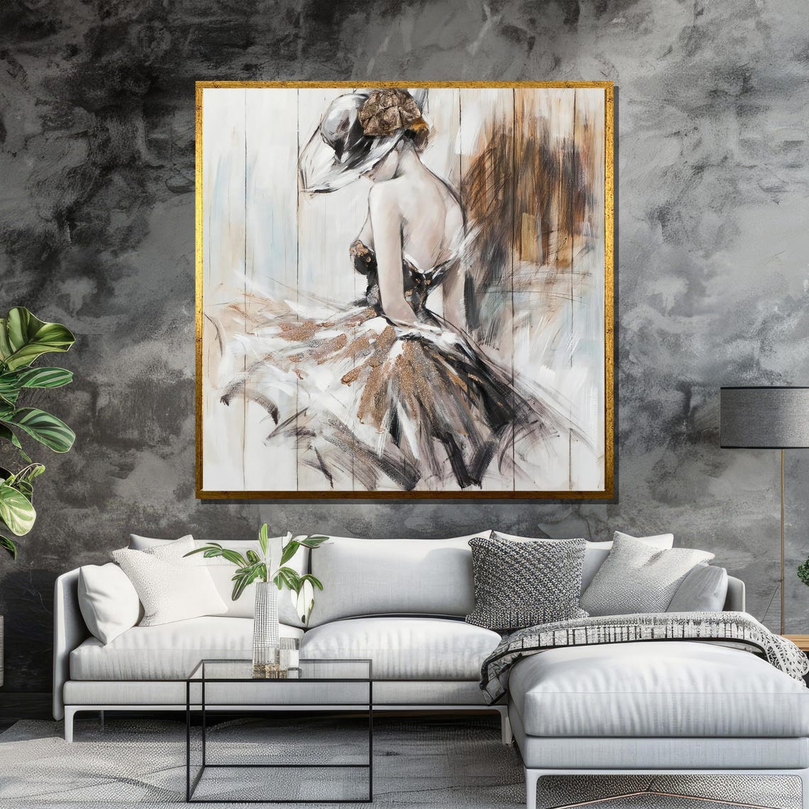 Elegant Ballerina In Motion Modern Abstract Dance Wall Art For Home Decor Gift For Birthday - Image 6