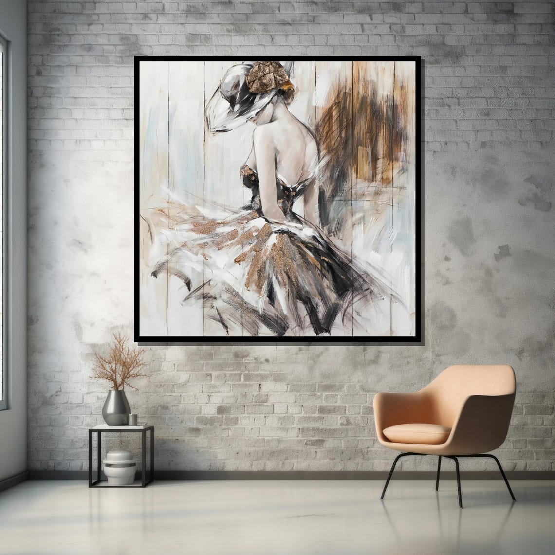 Elegant Ballerina In Motion Modern Abstract Dance Wall Art For Home Decor Gift For Birthday - Image 5