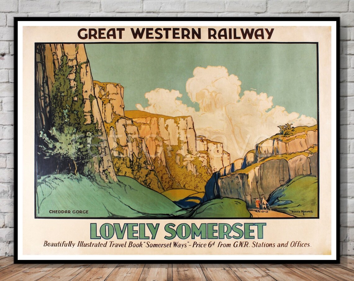 Somerset Great Western Railway Travel Poster Print