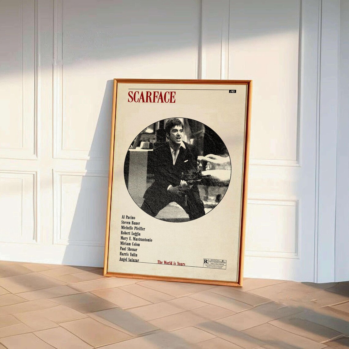 Scarface Al Pacino Minimalist Modern Film Poster