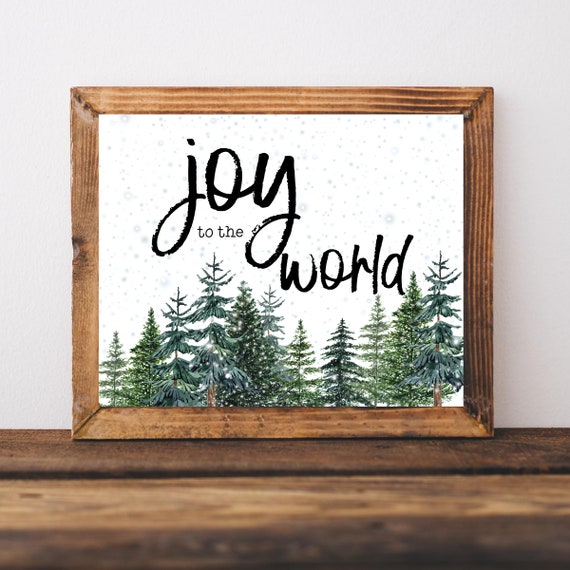 Farmhouse Christmas Wall Art Print