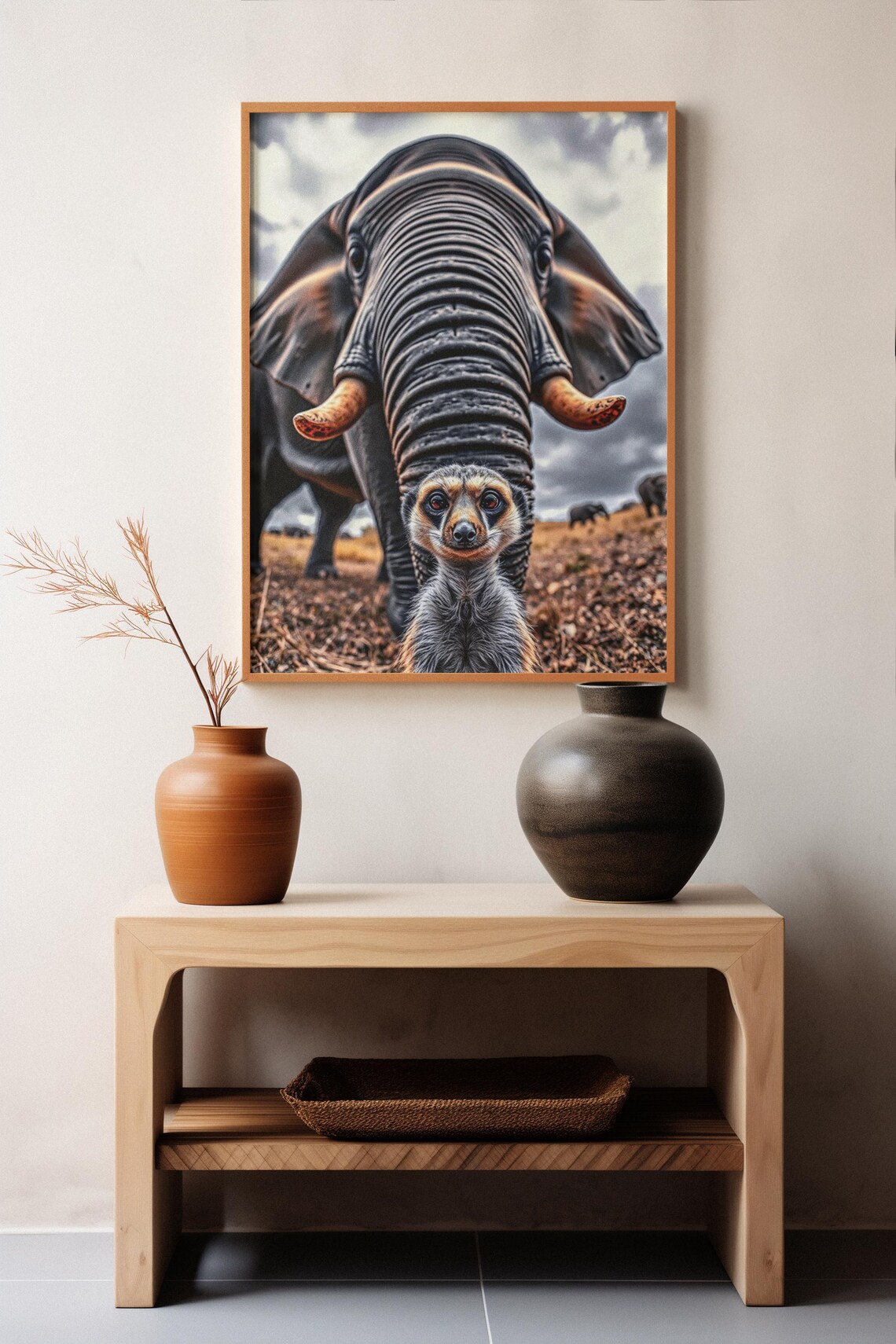 Meerkat Poster, Funny Animal Surreal Wildlife Art - Image 6