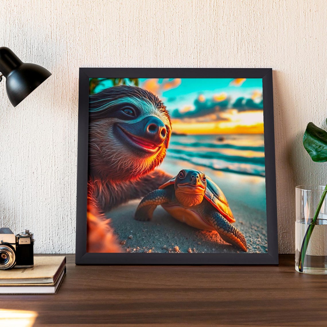 Sloth Funny Animal Poster, Nursery Wall Decoration - Image 4