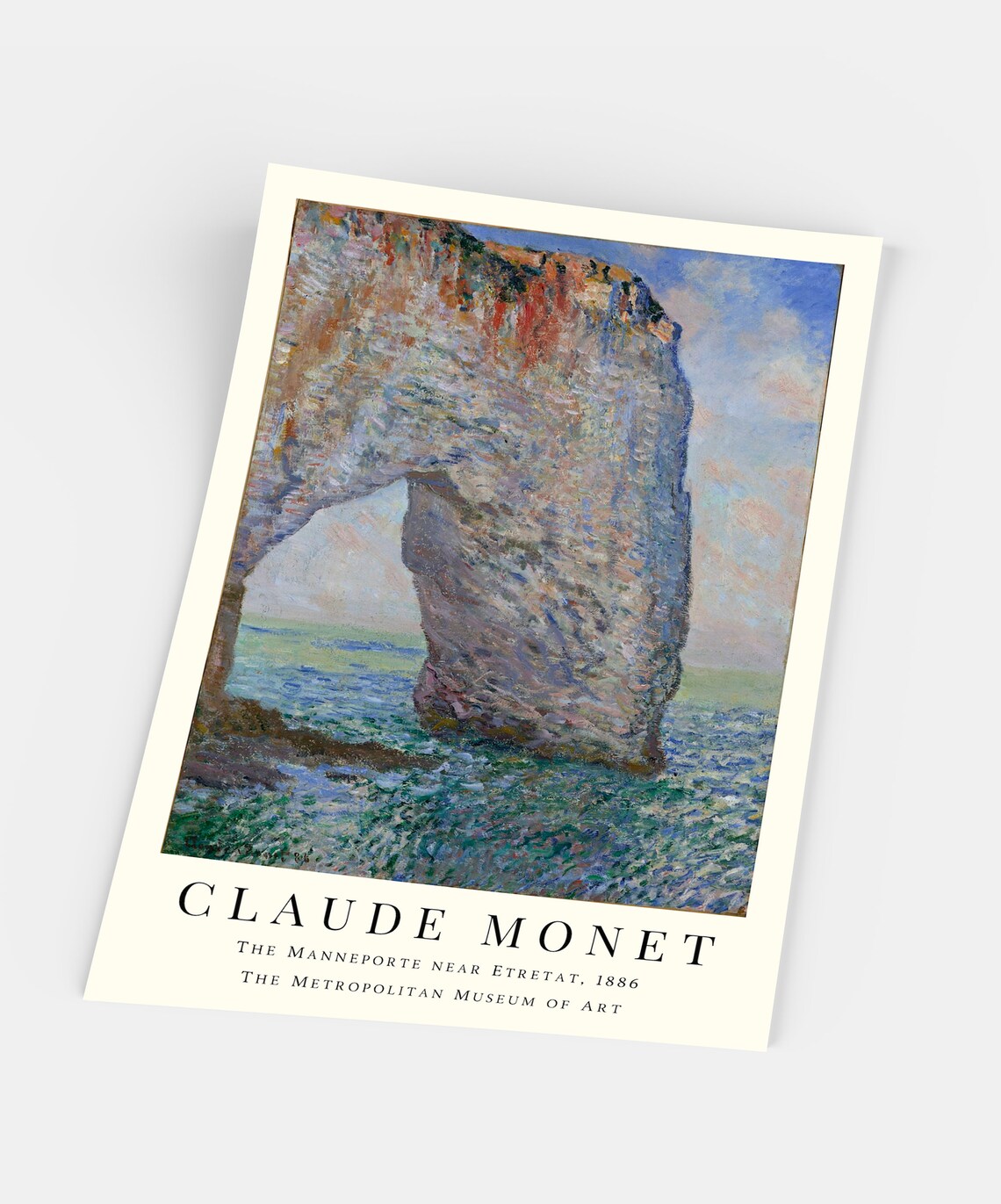 Claude Monet The Manneporte near Etretat 1886 Rock Arch Poster - Image 5