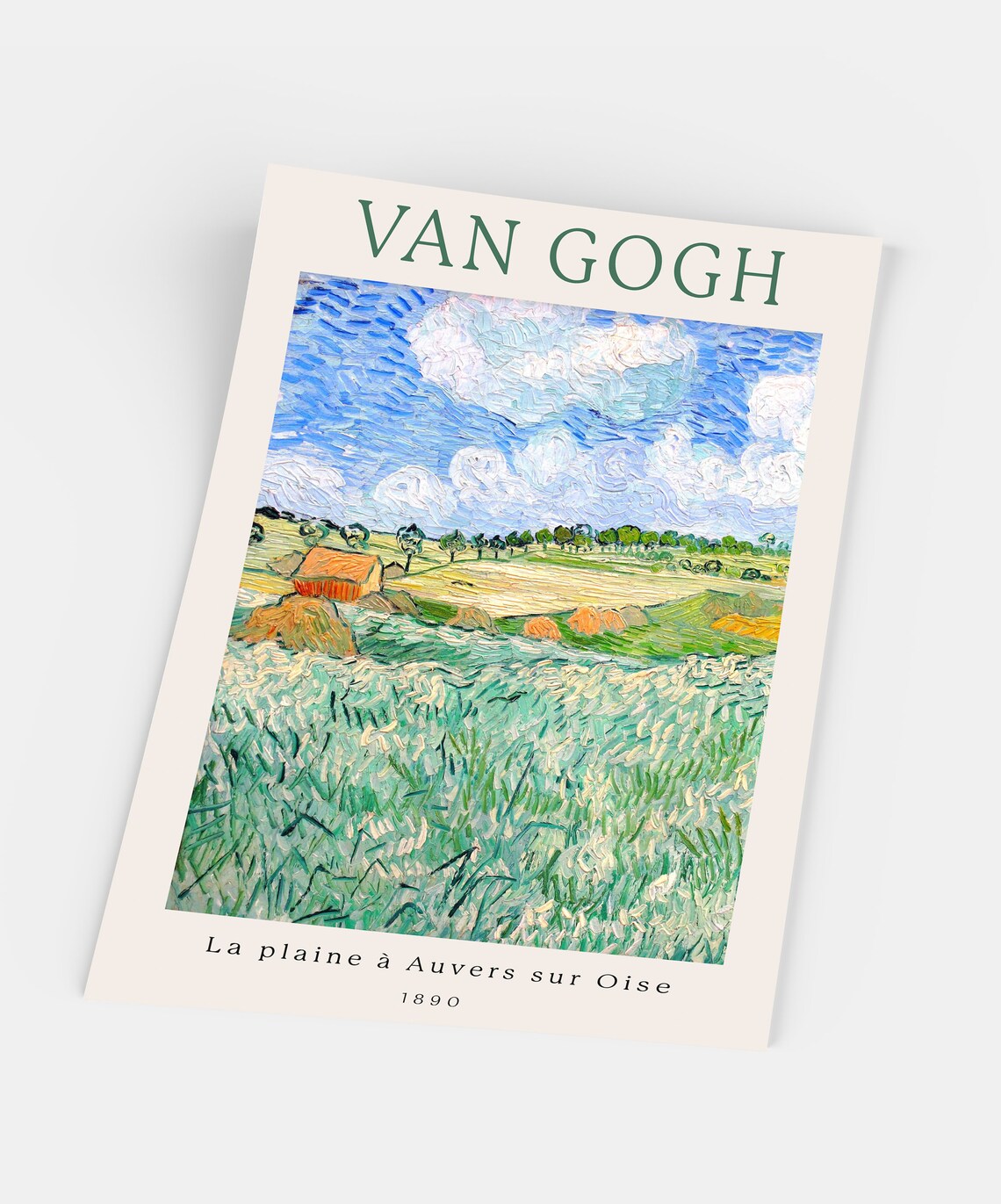 Van Gogh La Plaine A Auvers Sur Oise 1890 Wheat Field Poster - Image 5