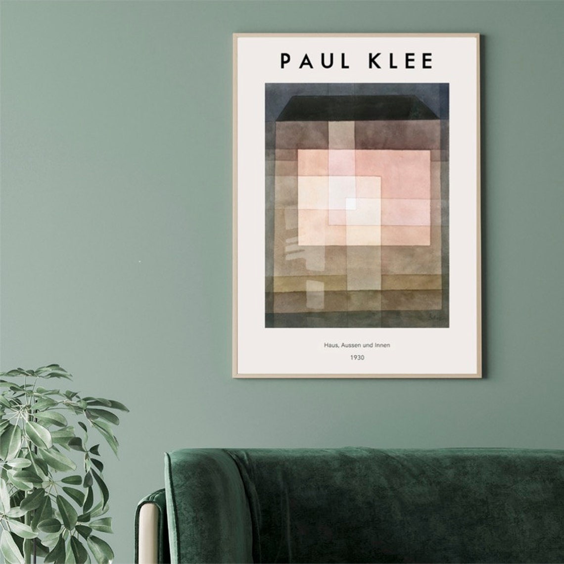 Paul Klee Haus Aussen und Innen 1930 Geometric Abstract Poster - Image 2