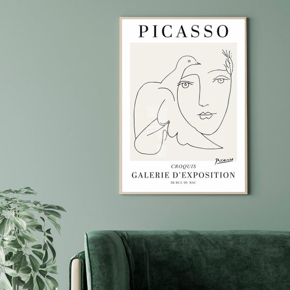 Picasso Sketch 1 Vintage Poster, Fine Art Print