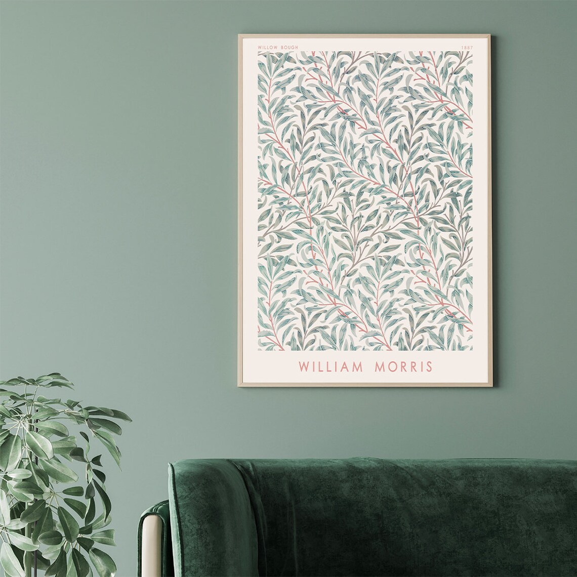 William Morris Flower Motifs Exhibition Poster Print - Image 2