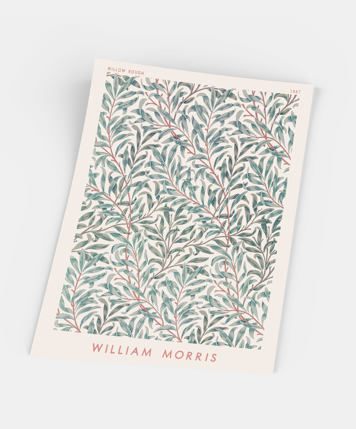 William Morris Flower Motifs Exhibition Poster Print - Image 4
