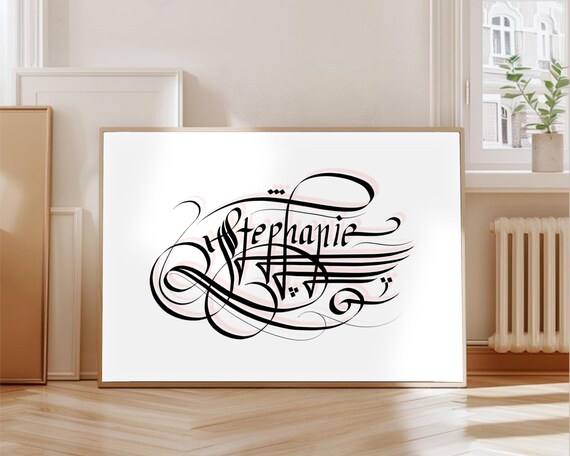 Custom Calligraphy Personalized Gift, Wall Decor