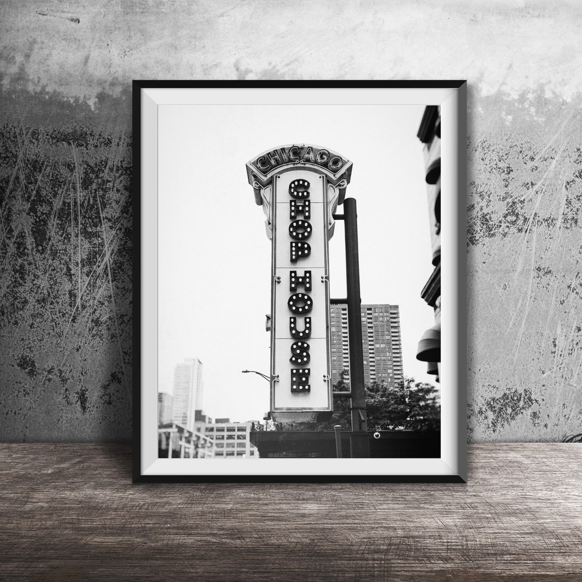 Chicago Chop House Vertical Light Bulb Marquee Sign Photo Poster - Image 2