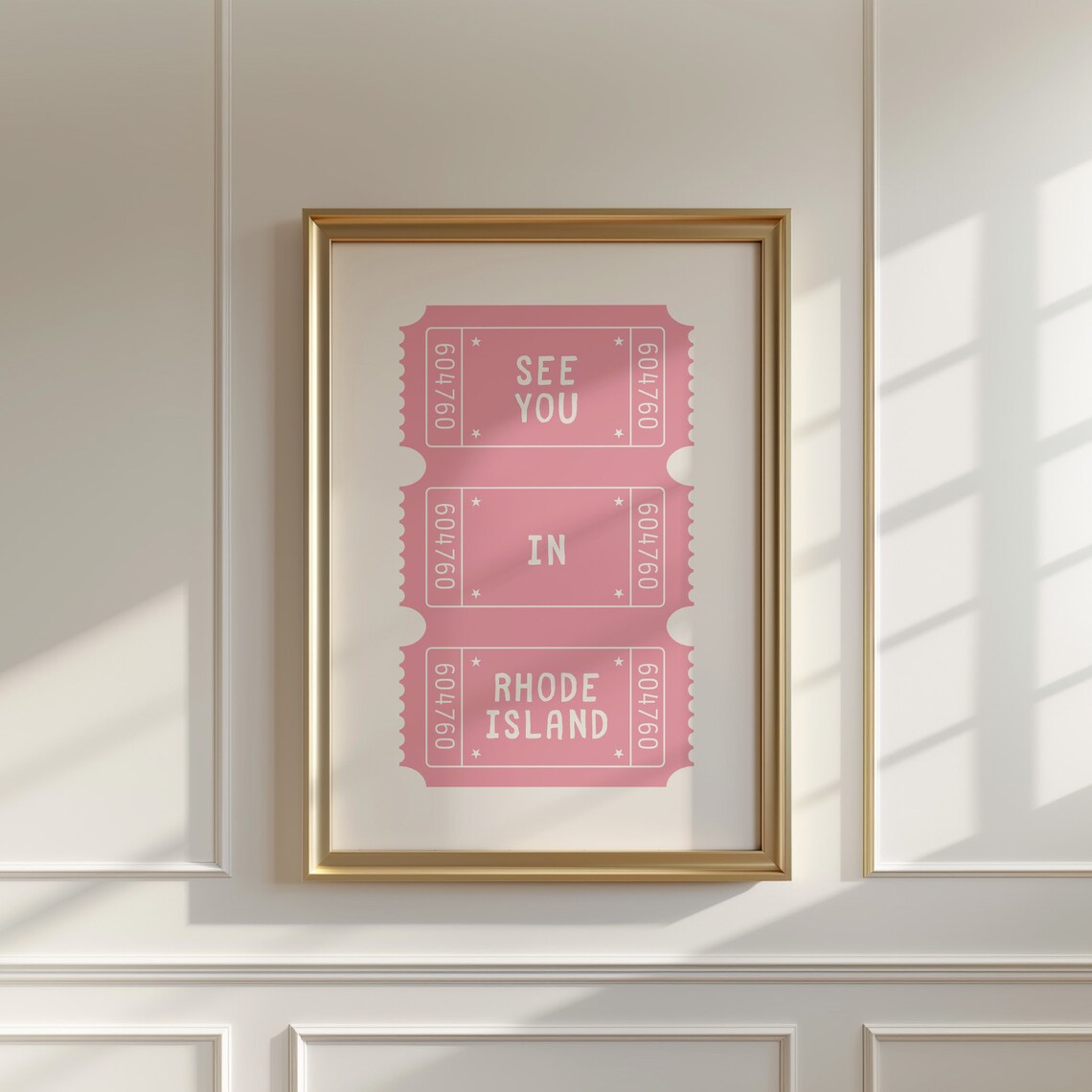 See You in Rhode Island Retro Travel Poster