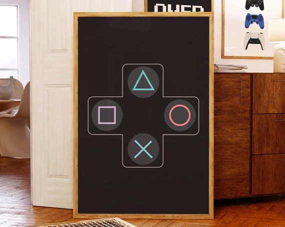 Video Game Art Gift For Gamer Video Game Controllers Print Gaming Wall Art Game Room Decor Gifts For Boys Boys Room Decor Video Games