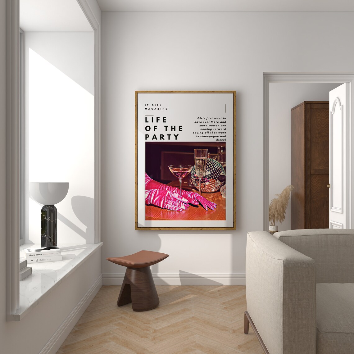 Life Of The Party Cocktail Disco, Retro Art Print - Image 2