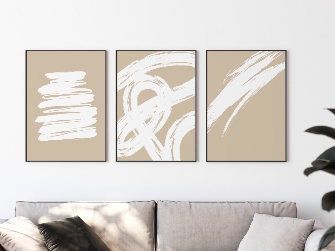Abstract Paint Stroke, Minimalist Boho Wall Art Print - Image 4