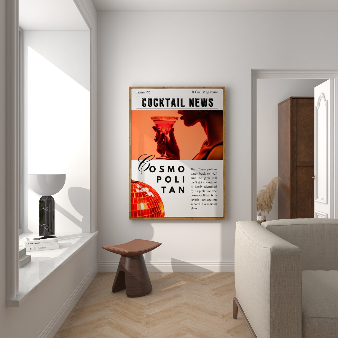 Cosmopolitan Magazine Trendy Headline Poster, Dorm Room Decor - Image 3