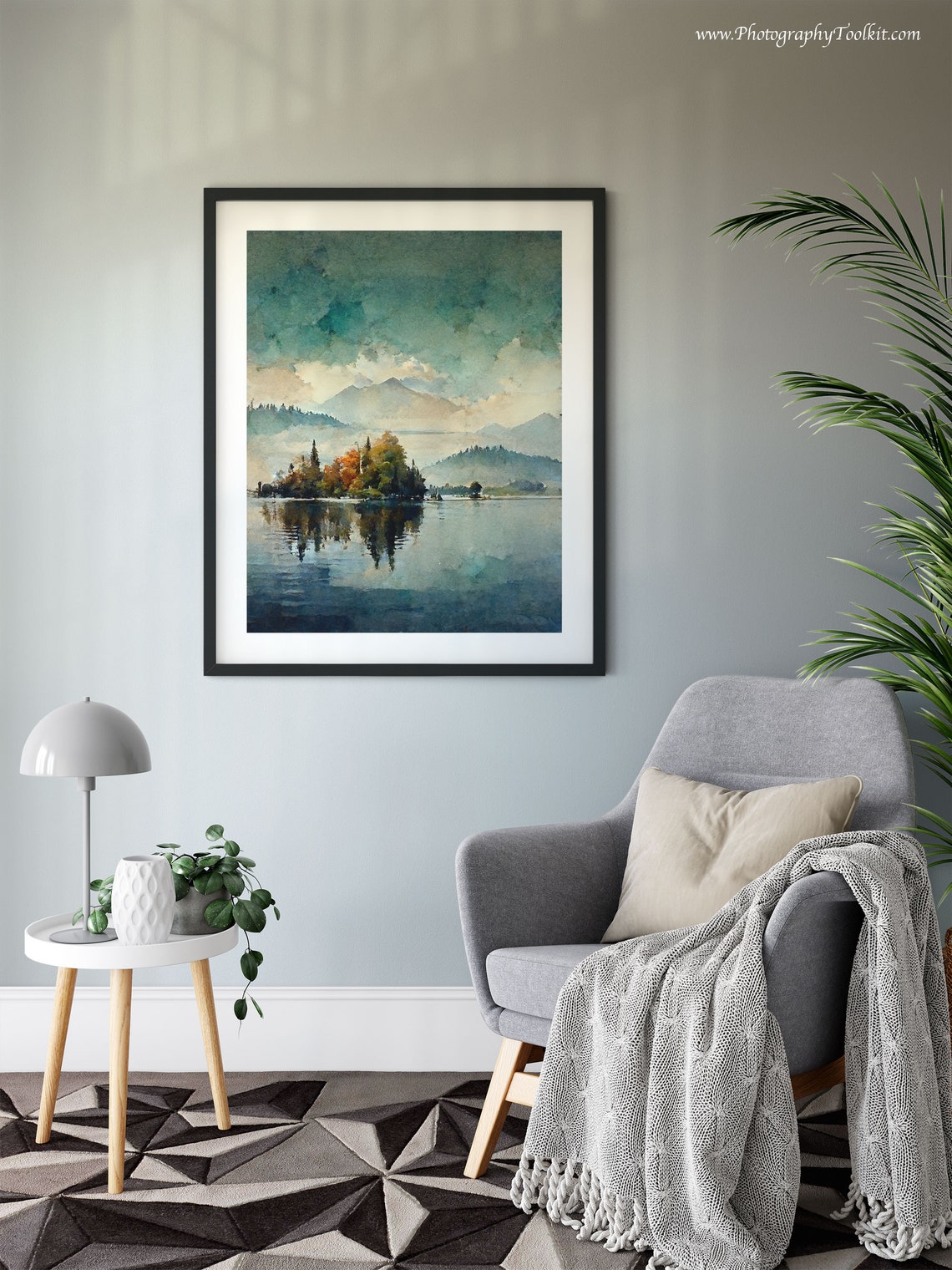 Lake House Wall Art Lake House Decor Lake House Art Lake Life Wall Art Lakehouse Wall Art Lake House Painting Neutral Lake Picture - Image 6
