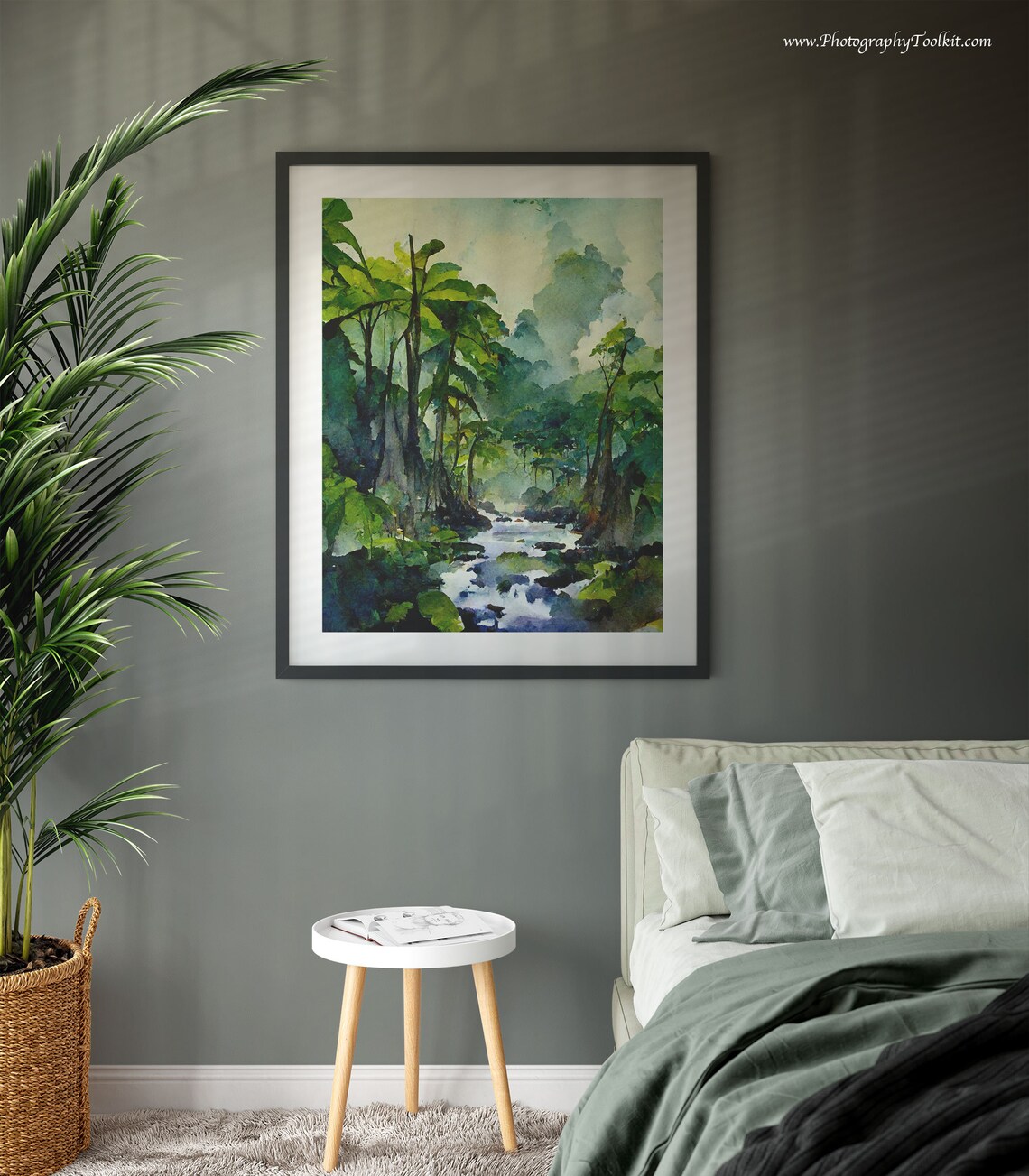 Rainforest Trees Landscape Art Print, Wilderness Decor - Image 3