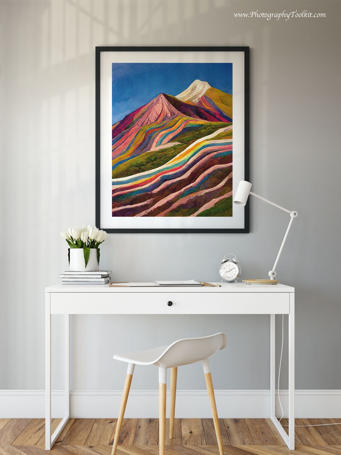 Vinicunca Rainbow Mountain, Peru Landscape Art Print - Image 2
