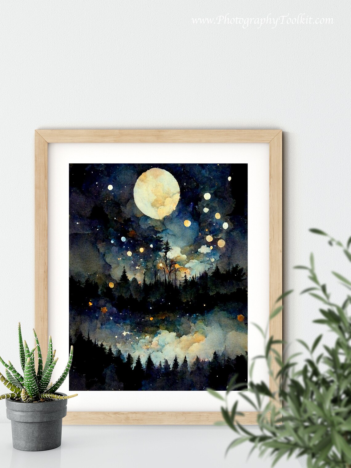 Starry Night Star Patterns Art Print, Moon Chart - Image 5