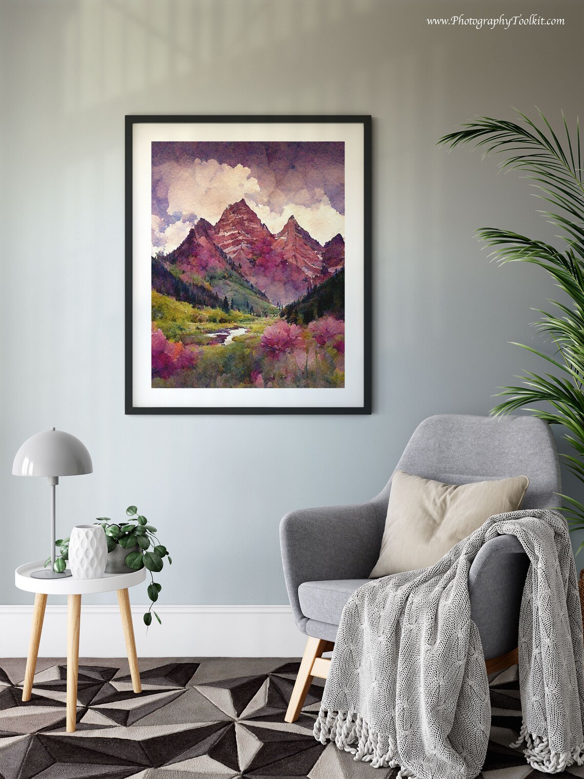 Maroon Bells Colorado Landscape Art Print - Image 6