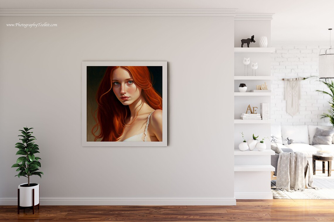 Vintage Woman Portrait Art Print, Lady Portrait - Image 4