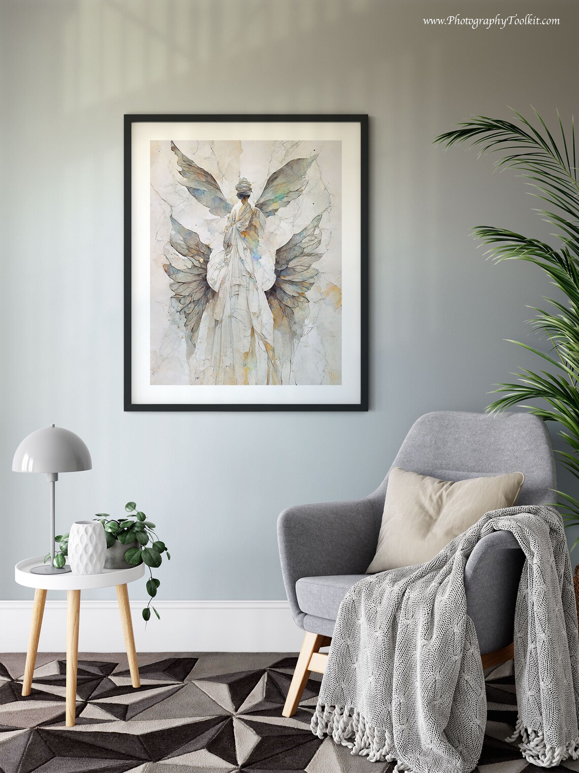 Guardian Angel Artwork Print, Spiritual Wall Decor - Image 6