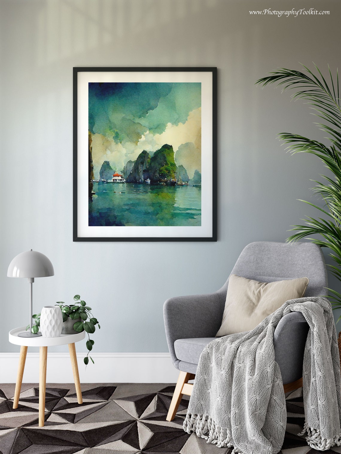 Vietnam Ha Long Bay Print Ha Long Bay Print Wall Art Vietnam Travel Print Vietnamese Art Print Vietnam Wall Decor Vietnam Photo - Image 6