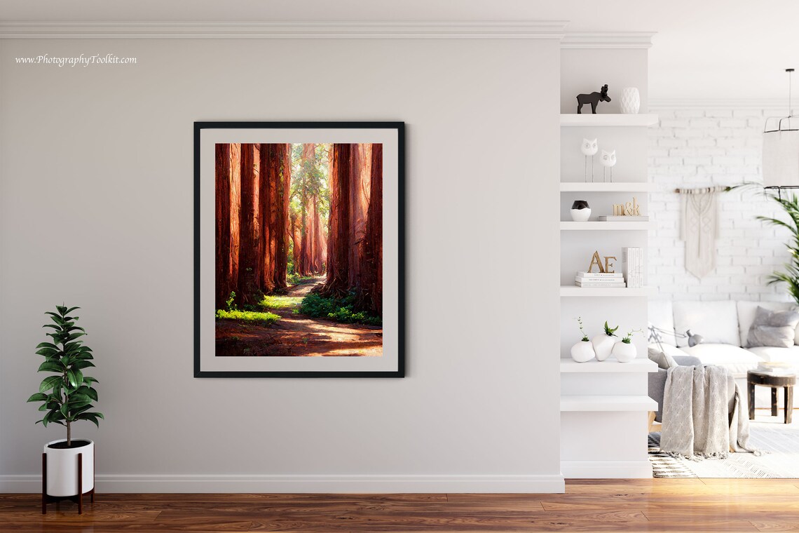 Redwood National Park Vintage Travel Poster - Image 4