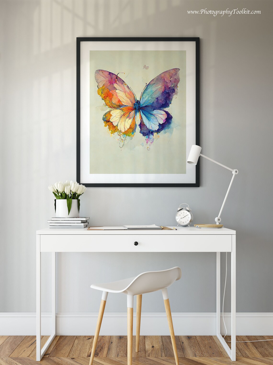 Rainbow Butterfly Natural History Art Print - Image 2