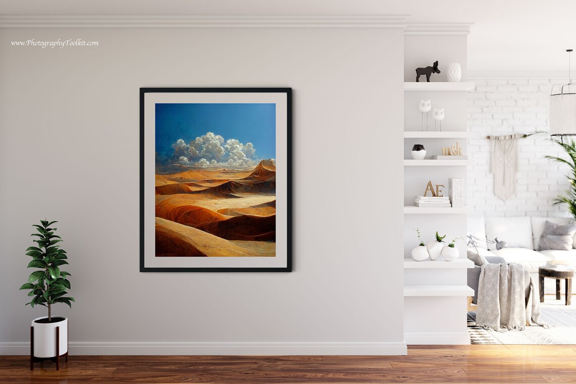 Desert Print Boho Western Decor Desert Landscape Southwest Desert Print Desert Boho Wall Decor Western Decor Retro Art - Image 4