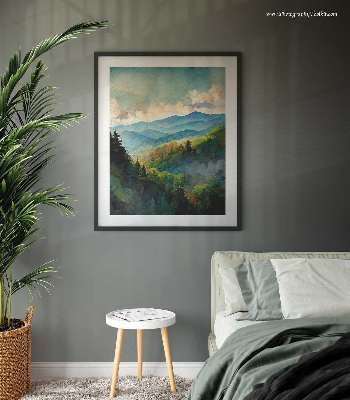 Great Smoky Mountains Art Print, Landscape Poster - Image 3