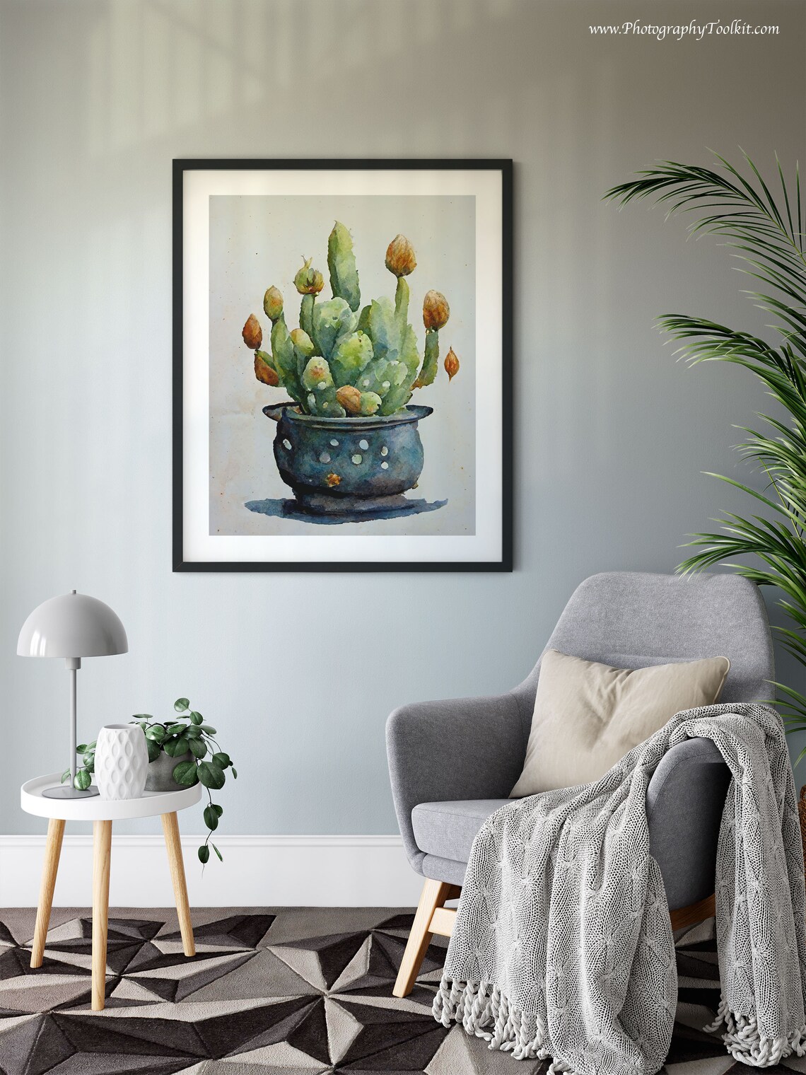Potted Cactus Print, Boho Desert Wall Art - Image 6