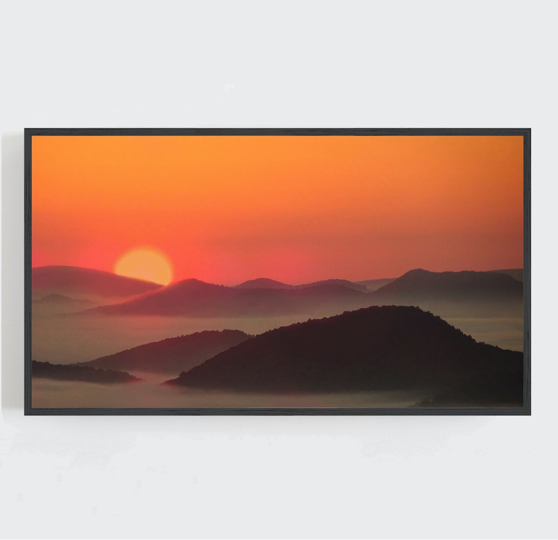 Sunrise Blue Ridge Mountains Art Print