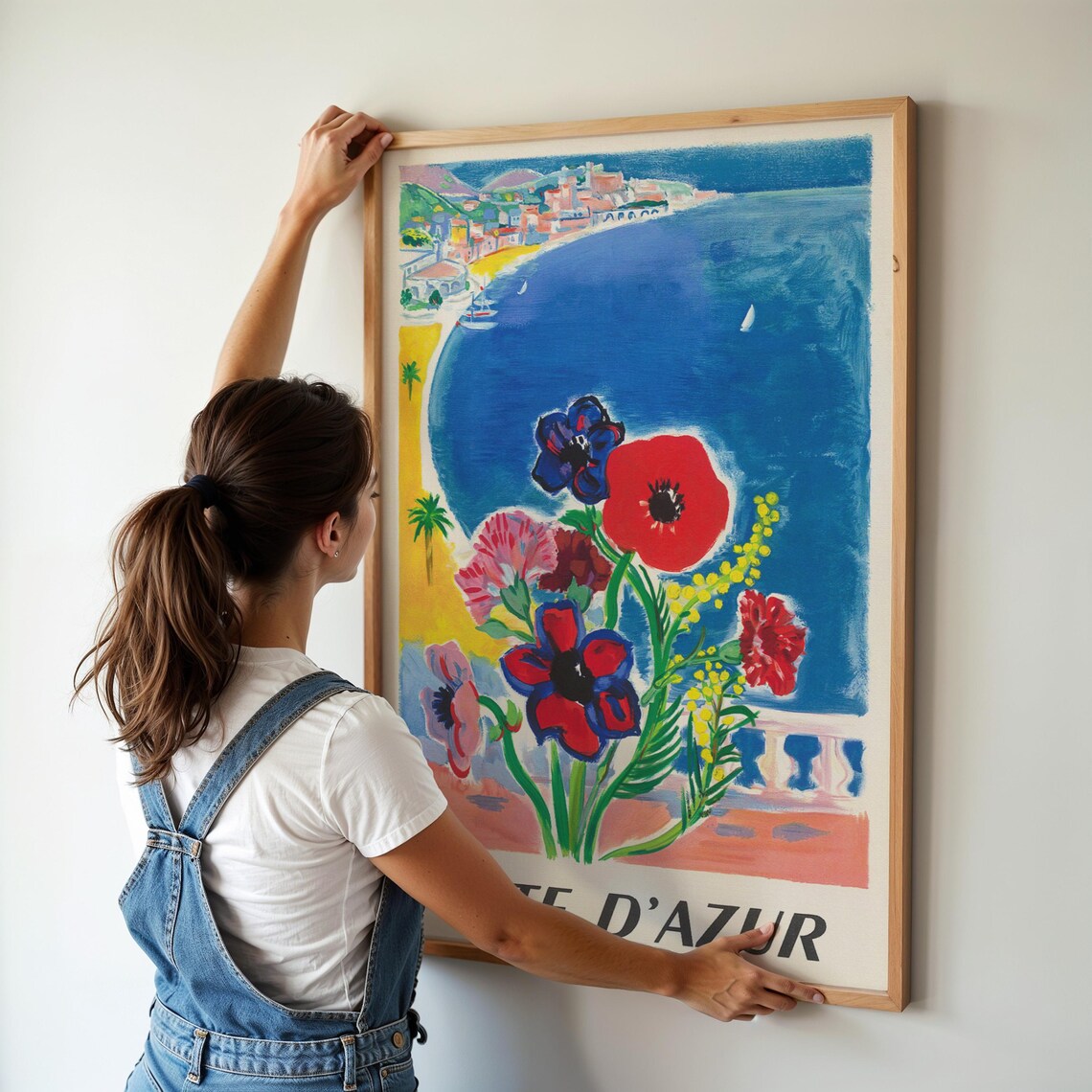 Cote D Azur France Vintage Travel Poster, Riviera - Image 4
