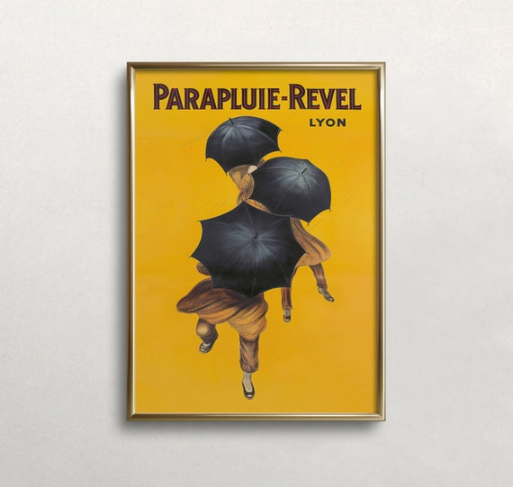 Three Umbrellas, Leonetto Cappiello Vintage Poster