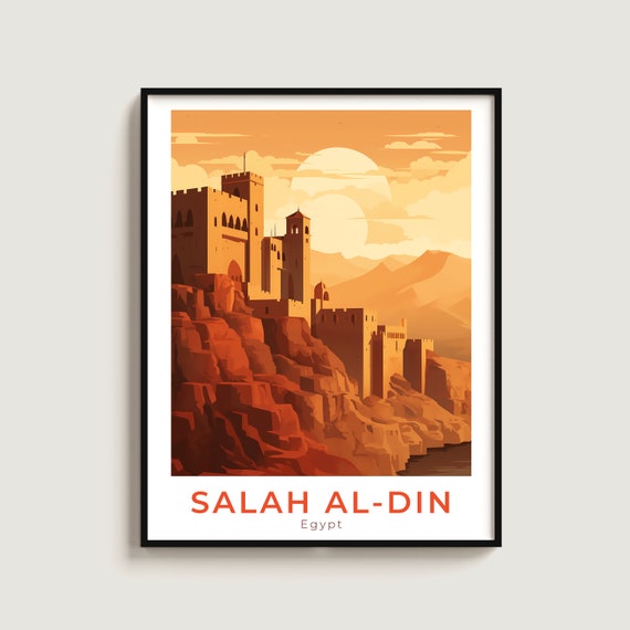 Salah Aldin Travel Print Wall Art Gift Egypt Poster Home Decor Lovers Hanging