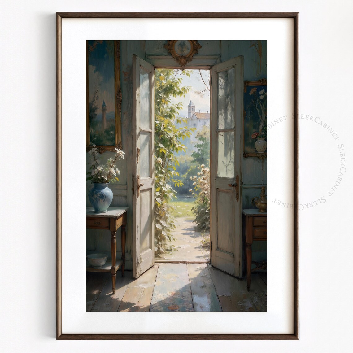 French Country Doorway Print, Cathedral View Art - Image 2