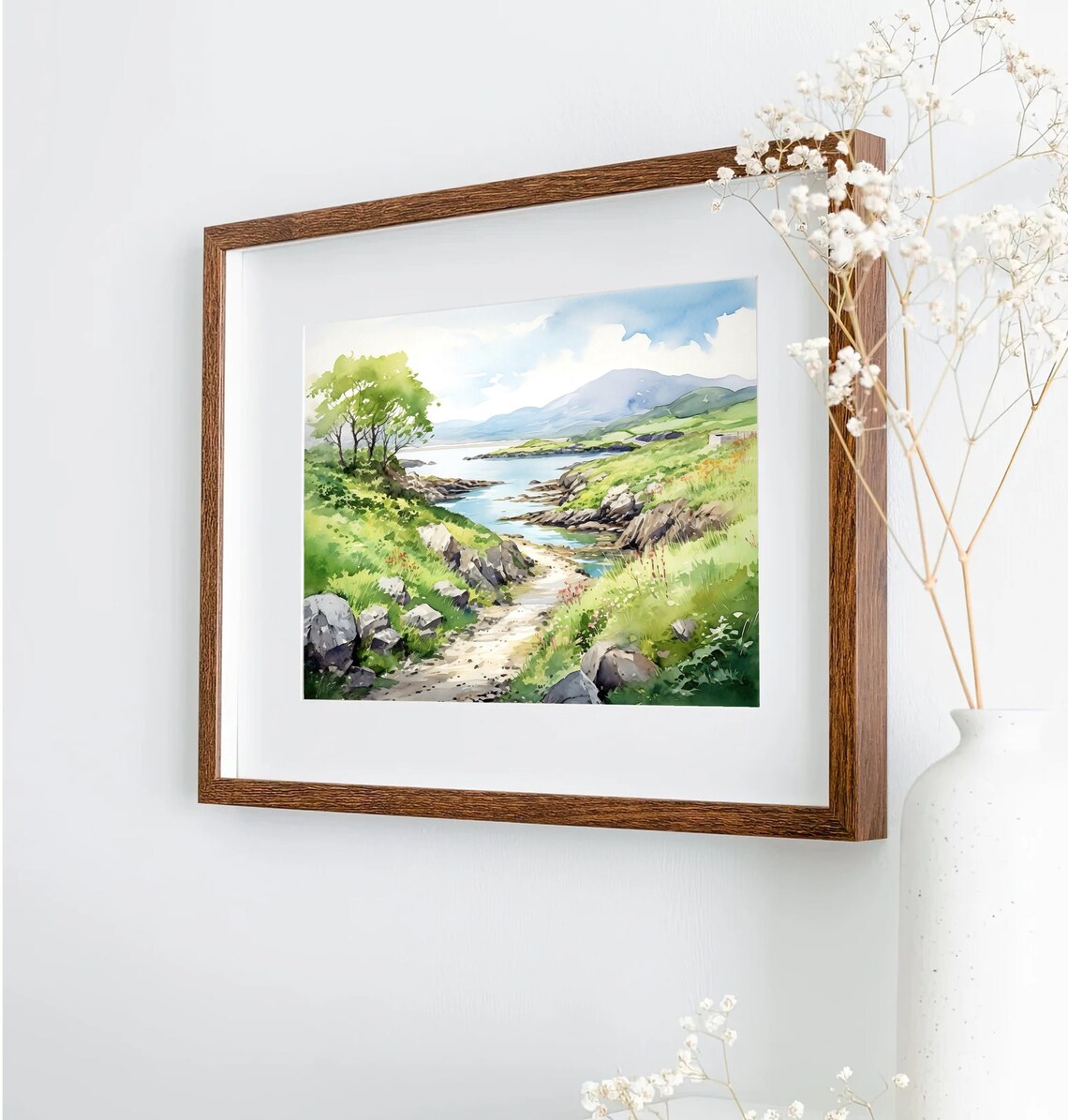 Ring Of Kerry Watercolor Painting Art Print, Ireland - Image 5
