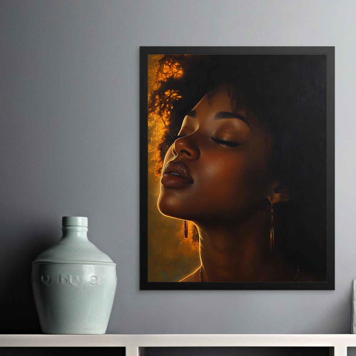 Afrocentric Art Work Creative African Black Culture Wall Decor For Living Spaces Unique Home Bold Statement - Image 3